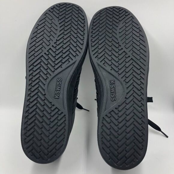 K Swiss Men's Triple Black Sneakers Size 11 Memory Foam Comfort Footbed Shoes - Picture 7 of 12